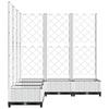 VidaXL Jardinière avec treillis Blanc 120x120x121,5 cm PP 153287