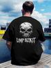 Vintage Rock Band Graphic T-shirt - "Limp Bizkit" Skull Design