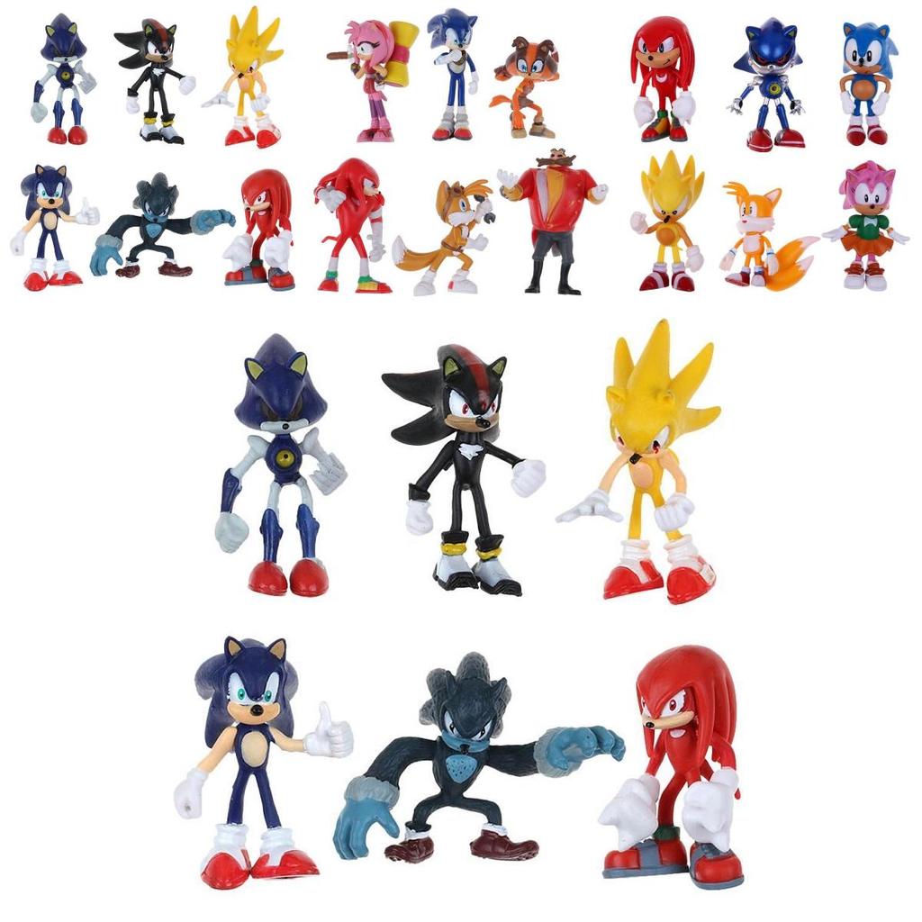 Premium Quality Cute Sonic The Hedgehog Game Action Figures Toy Set For Kids And Adults