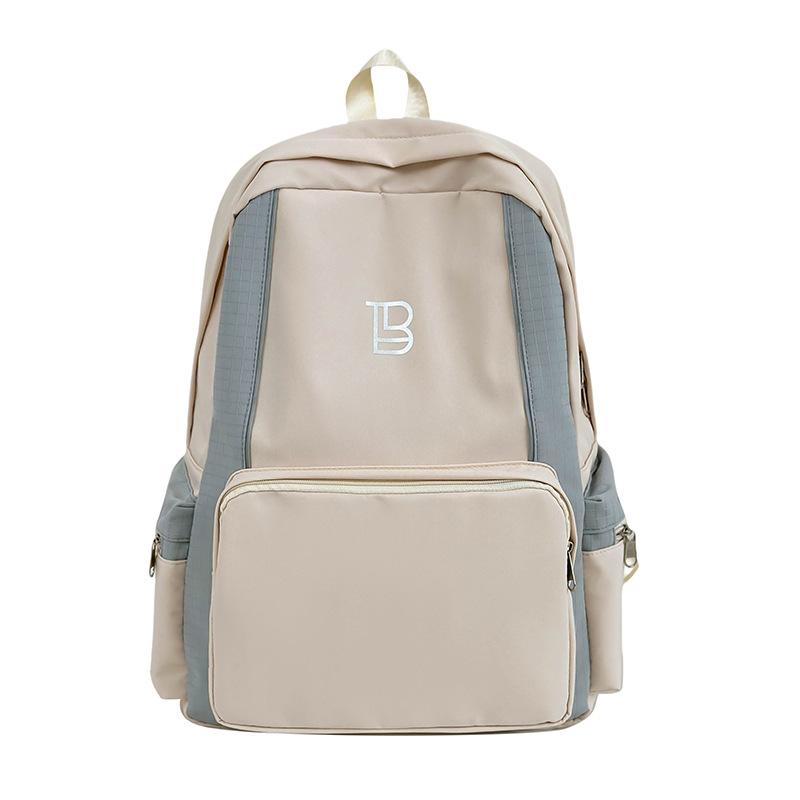 New Schoolbag, Male and Female Contrasting Colors, Student Large-capacity Backpack, Popular College Student Travel Backpack Fashion Trend