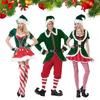 Deluxe Velvet Christmas Elf Santa Claus Cosplay Costumes Carnival Party Role Play