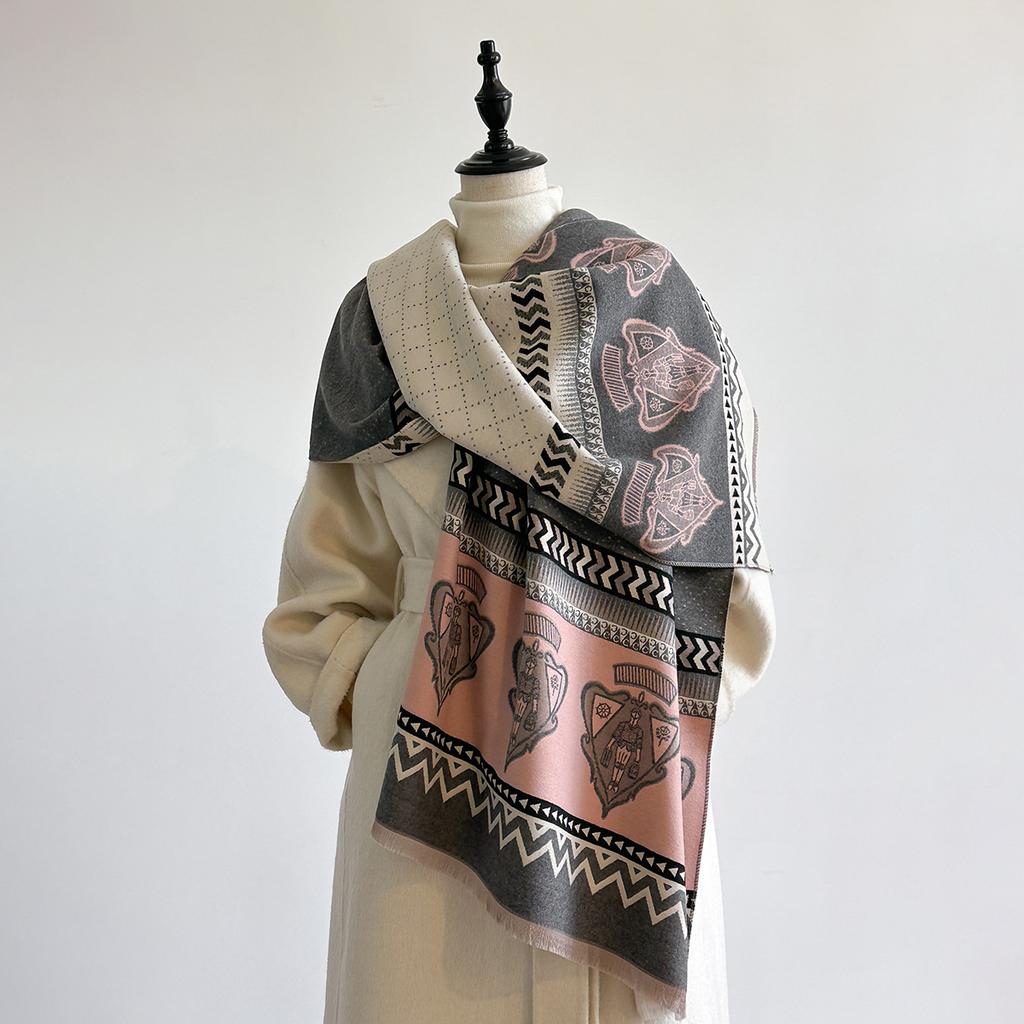 Autumn And Winter Shawl Women'S Scarf Shield Large Shawl Winter Warm Scarf Imitation Cashmere Shawl