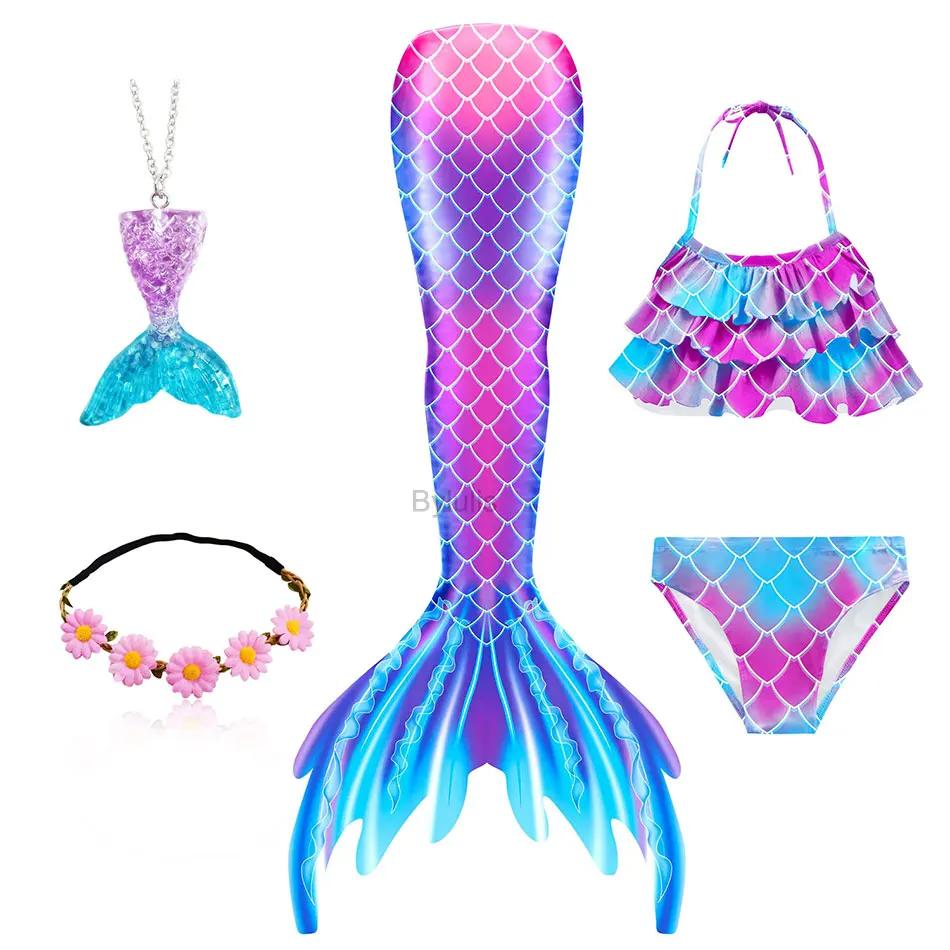 Fancy Mermaid Tail Girls Mermaid Tail for Swimming Costume Mermaid Costume Swimwear Swimsuit Cosplay Birthday Party Halloween