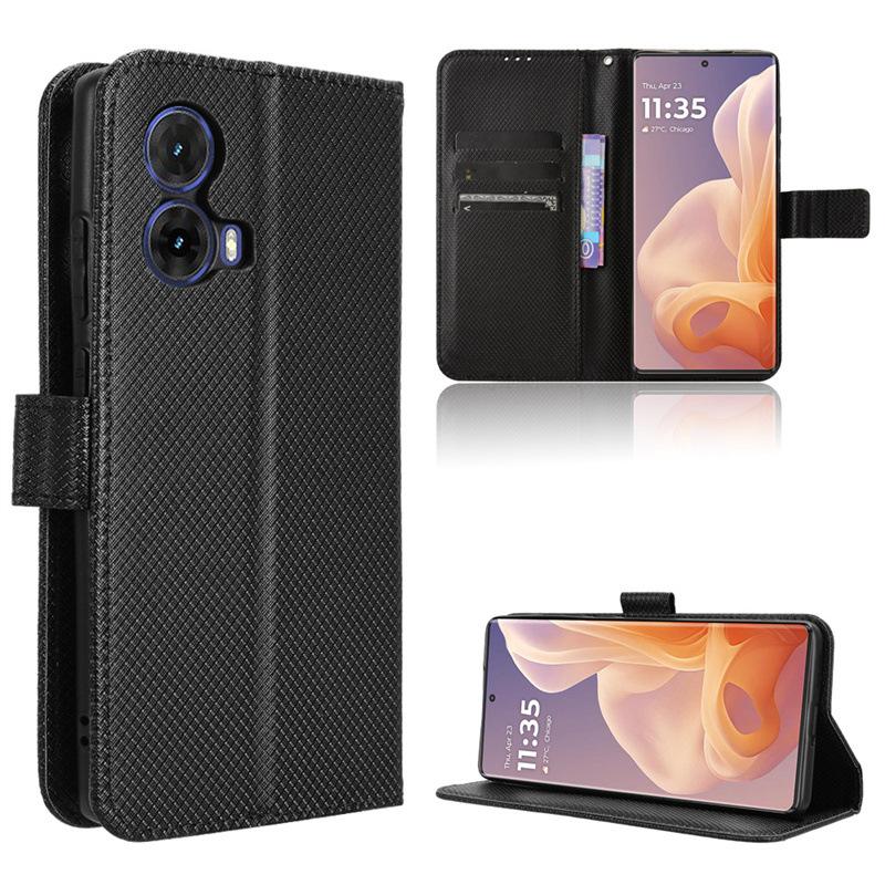 

Флип-чехол для Motorola G85 5G/Moto S50 Neo 5G кожаный чехол [Flip Vintage Leather] кошелек противоударный прочный ретро-чехол для телефона Motorola G85/S50 Neo 5G чёрный