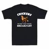 Chickens The Pet That Poops Breakfast Funny Backyard Farmer Vintage Men T-Shirt