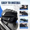 Large Capacity Motorcycle Tail Bag Waterproof Seat Bag Motorbike Rear Seat Bag  for Daily Ride