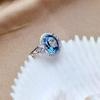 Elegant Women's Sapphire Flower Ring - Fashionable and Versatile Jewelry Piece