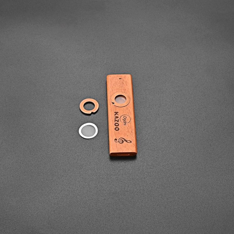 Mini-Holz-Kazoo mit Metallbox Gitarre Ukulele Begleitung Orff-Instrumente Flöte Harmonikas Für Musikliebhaber