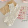 6Pairs Mesh Hollow Transparent Flower Socks Ruffle Sweet Socks Women Ins Style Mid Tube Socks  Girl