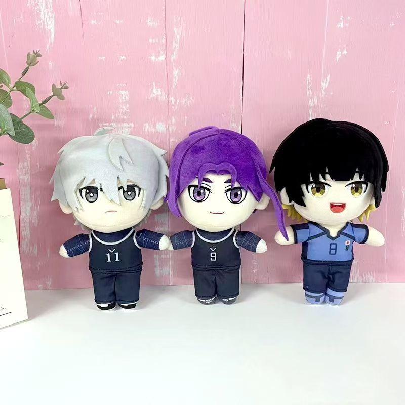 Anime Blue Lock Figuren 20cm Bachira Meguru Tsugumi Seishiro Mikagami Rei Puppe Spielzeug Kinder Kissen Sofa Dekoration Geschenk