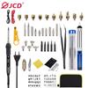 JCD 80W Electric Iron Carving Pyrography Wooden Tool Sets Wood Burning Eming Soldering Pencil Welding Tips Kits