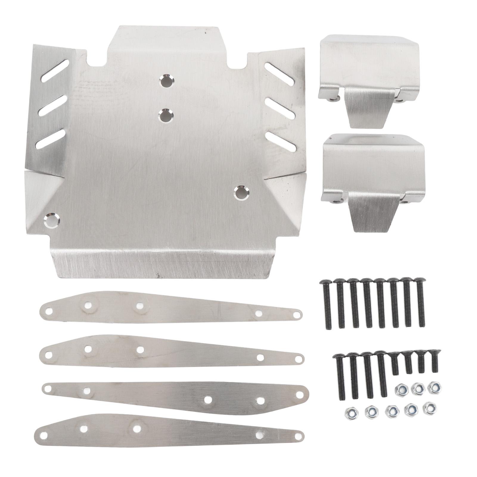 

RC Chassis Armor Guard Anti Collision Stainless Steel RC Skid Plate for Axial 1/10 RBX10 Ryft