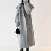 Herbst Frühling Cardigan Mäntel Damen Unifarben Langarm Locker Vintage Gestrickt Sanft Knöchellang Temperament Damen Streetwear