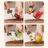 Adjustable Fruit Core Remover Tool Stainless Steel Bell Pepper Cutter Deseeder Quick Seeds Removal for Homemade Dishes