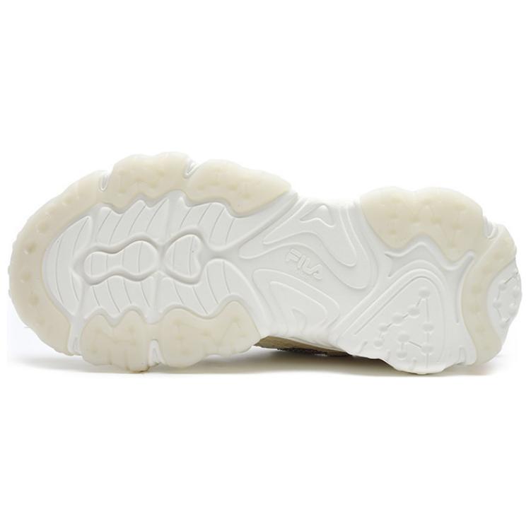 New FILA FLUID 5 WAFFLE Breathable Lightweight Low Top Chunky Sneakers Women's White Brown F12W422109FSM