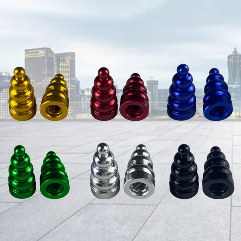 Tire Valve Stem Caps Aluminum Tire Valve Caps Set Universal Stem Covers for Car Trucks Motorbikes SUVs & Bikes 4-Piece
