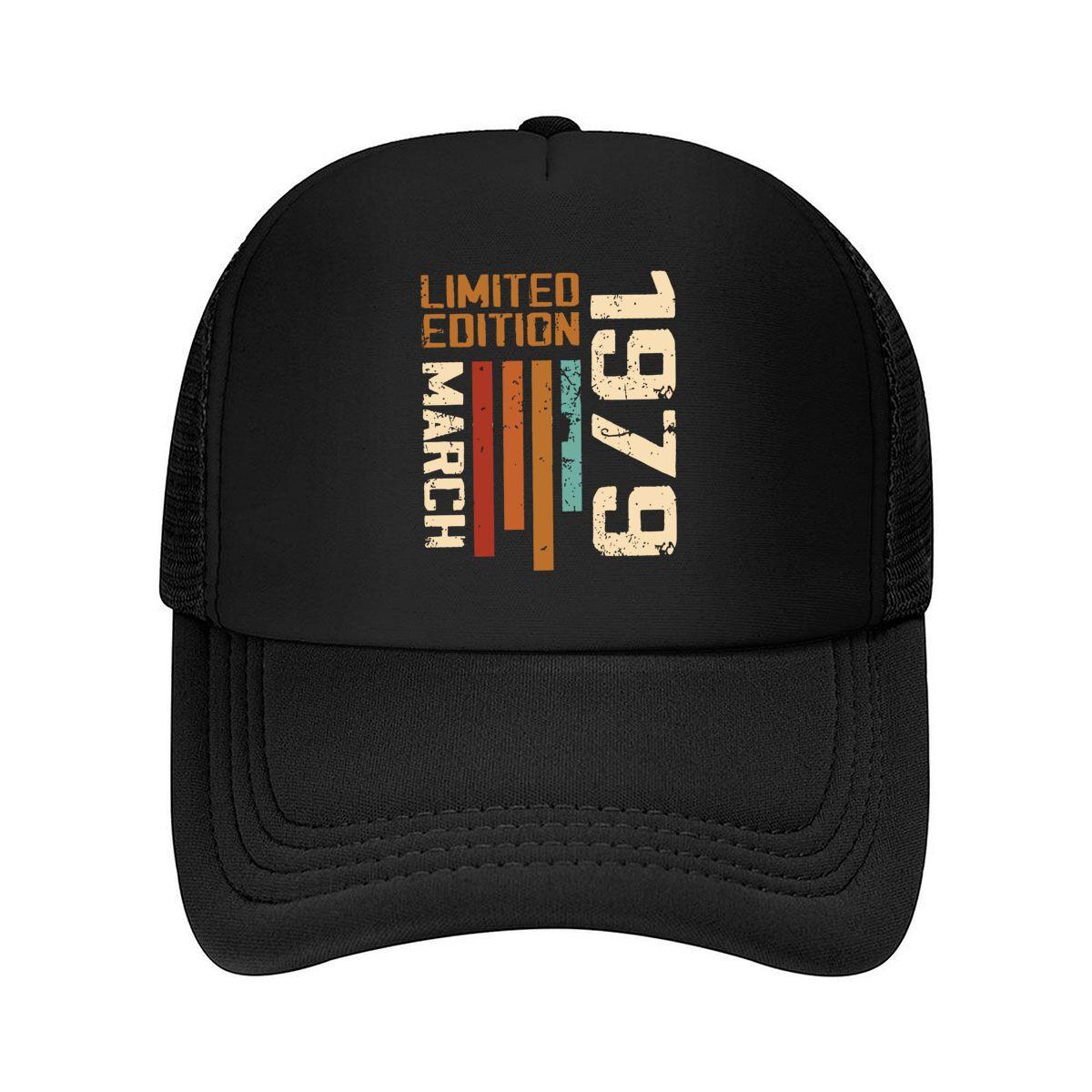 

1979 Limited Edition Retro Year Mark Vintage Aesthetic for Nostalgic Fashion Fans Mesh Baseball Cap One Size