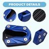 ABLZ-Motorcycle Kickstand Foot Side Stand Enlarger Plate Kickstand Enlarge Extension For ZONTES 368G 368 G