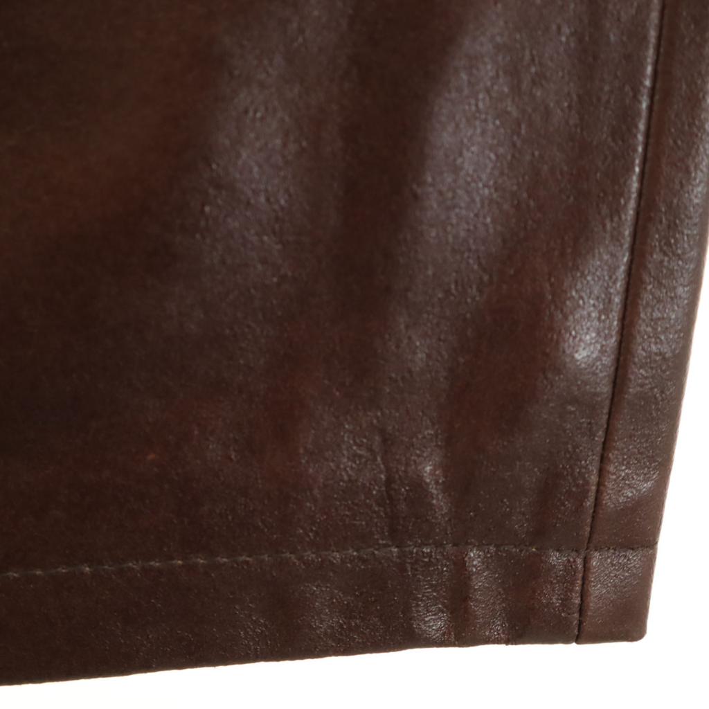 FUBU Midi length leather skirt 5 Brown Women Used