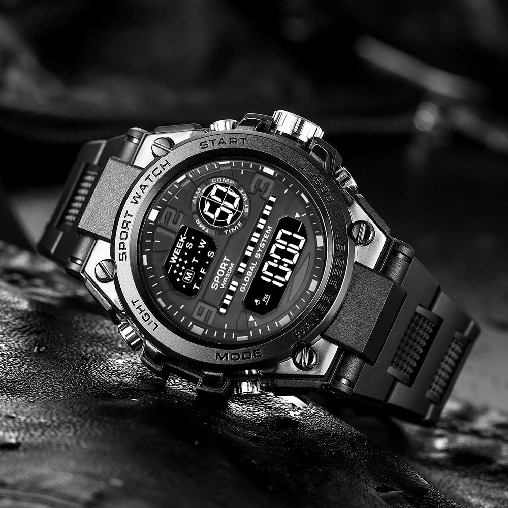 Men's Sports Watches 30M Waterproof Multifunction Clock Outdoor Military Digital Watch Smart Electronic Wristwatch for Man Kids
