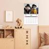 2026 Cat Themed Wall Calendar 12-Month Fashion Cat Decor with Twin-Wire Binding Cute Planner for Home Office & Family Scheduling