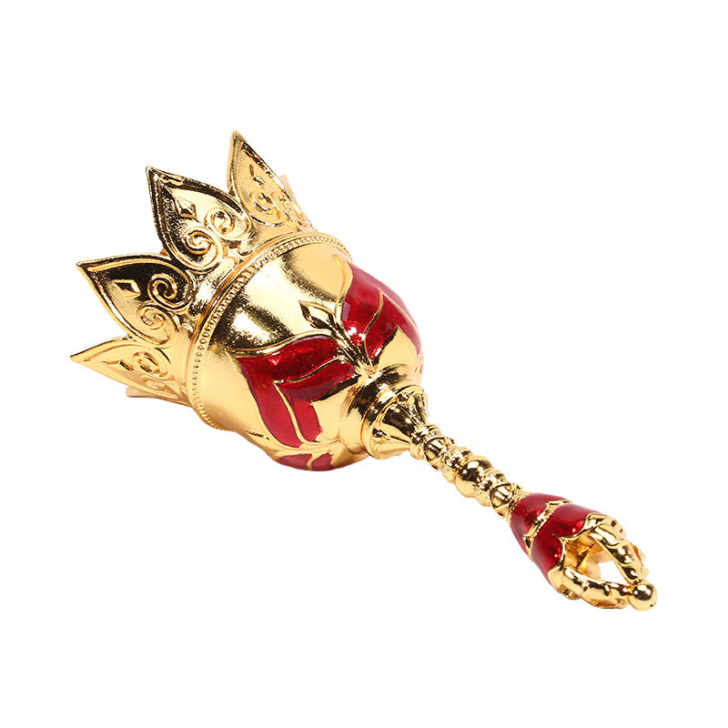 Delikatny Vintage Ręcznie Nakręcany Dzwonek Wielofunkcyjny Dzwonek Treningowy dla Zwierząt Metalowy Dzwonek Do Obsługi na Wesele, Kolację, Boże Narodzenie