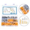 210 Pcs Mounting Fastener Set with Screws and Wall Sockets for Brick Concrete Surfaces M5 M6 M8 Galvanized Steel
