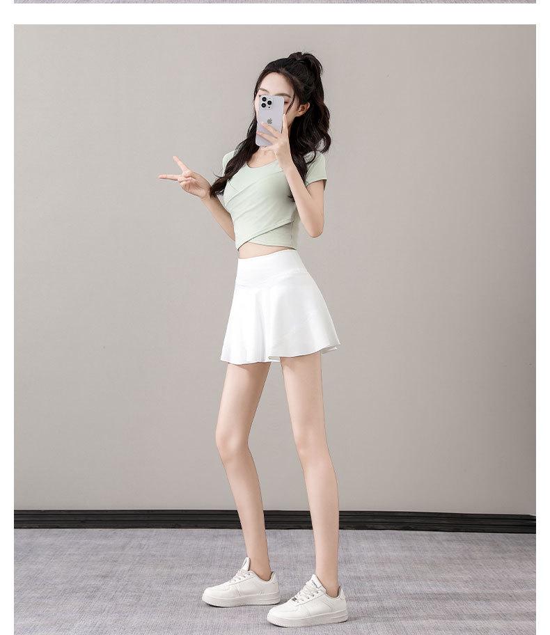 2025 Women's Petite Summer Sportswear Set: Tennis, Badminton, Yoga Fashion with Skirt