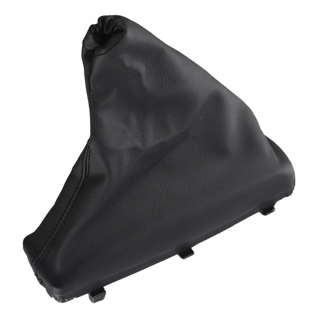 Custom Fit Black Leather Parking Handbrake Gaiter For Vehicle Interiors