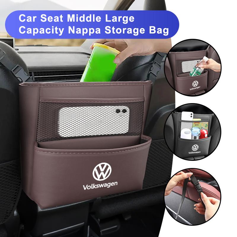 Large Capacity Car Center Console Seat Storage Bag For VW GTI Polo Passat Scirocco Tiguan T-ROC Touareg Touran CC Sportcoupe zw9
