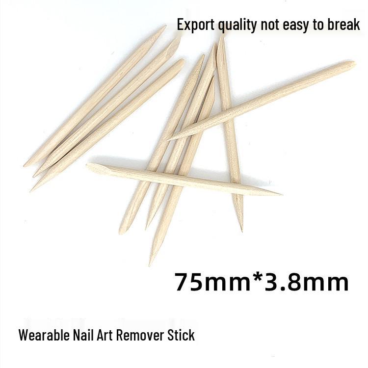 

75mm Beech Wood Nail Art Stick & Cuticle Remover 65mm long