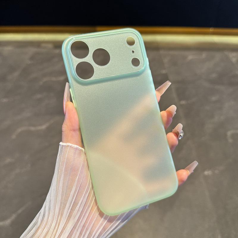 Ultra Thin Soft Matte Case For iPhone 17 16 15 14 13 12 11 Pro Max Plus Silicone Candy Color Transparent Cover