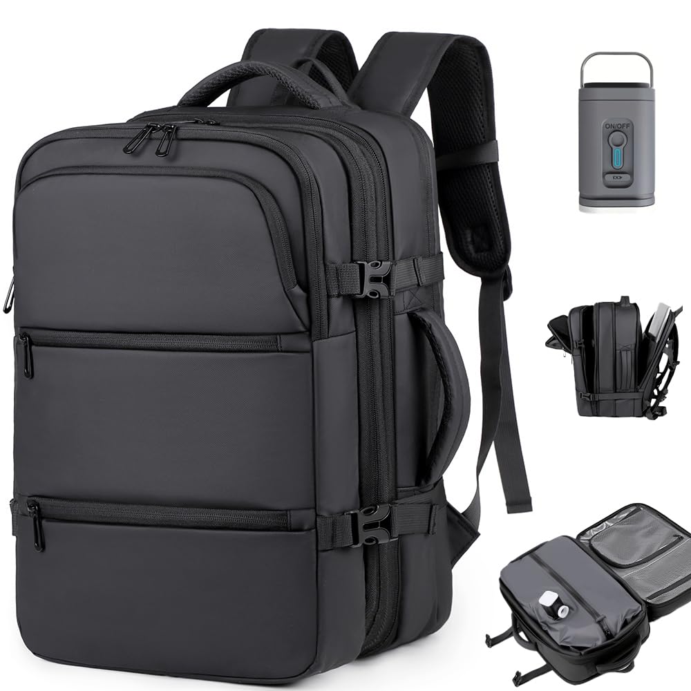 

VACPACK [Совместимый с ручной кладью, Совместимый с международными LCC, Легкий] Рюкзак с компрессией японского качества, Дорожный рюкзак, Вместимость от 49 л до 60 л,