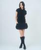 Leoninghai Fleece Hooded Tunic Dress [Black]