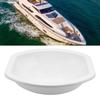 404x384x130mm White Vessel Sink Bowl Modern Acrylic 40mm Drain Hole for Caravans Campers Yachts Bathroom