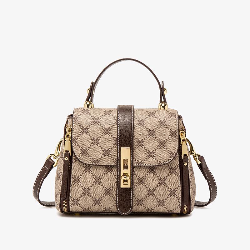 Women's 2025 Genuine Leather Retro Bucket Bag - Fashionable Shoulder Messenger Handbag