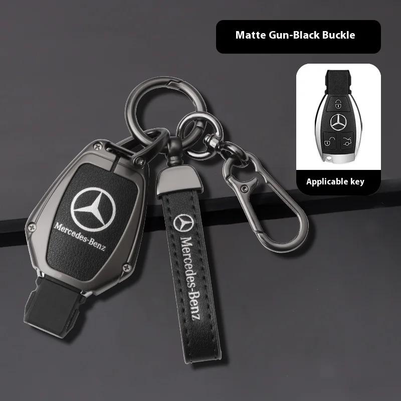

GLC GLB Car Zinc Alloy Key Case Bag Metal Key Shell For Mercedes Benz A B C E G S V Class GLB GLC GLE GLK Vito Sprinter AMG SLK