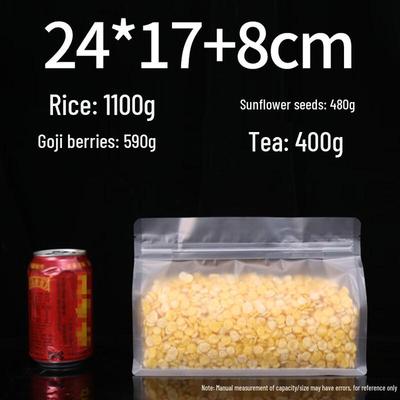 Miao Jia Yi Frosted Transparent Stand-Up Zipper Bags