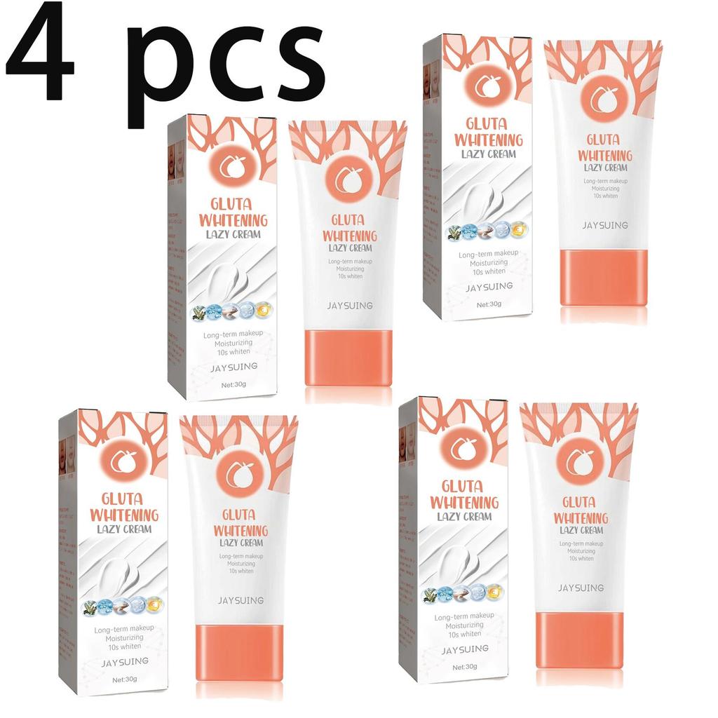 Jaysuing Quick Whitening Lazy Cream  (with Glutathione) 30g Brightens, Whitens, Improves Dullness, Moisturizes, and Refines Pores.