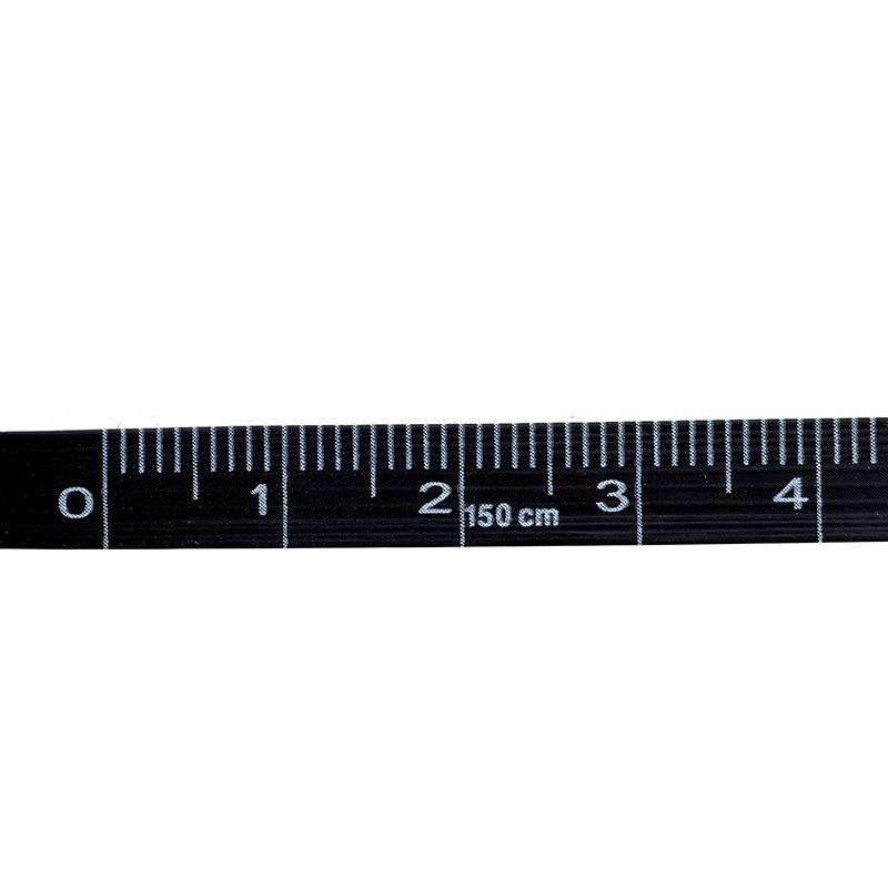 1.5 Meter Black Small Tape Measure with Three Waists Hip Circumference Chest Circumference Automatic Retractable Tape Measure