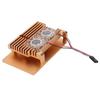 Aluminum Alloy Cooling Case Heat Dissipation Enclosure with Fan for Raspberry Pi 4 B ModelGold