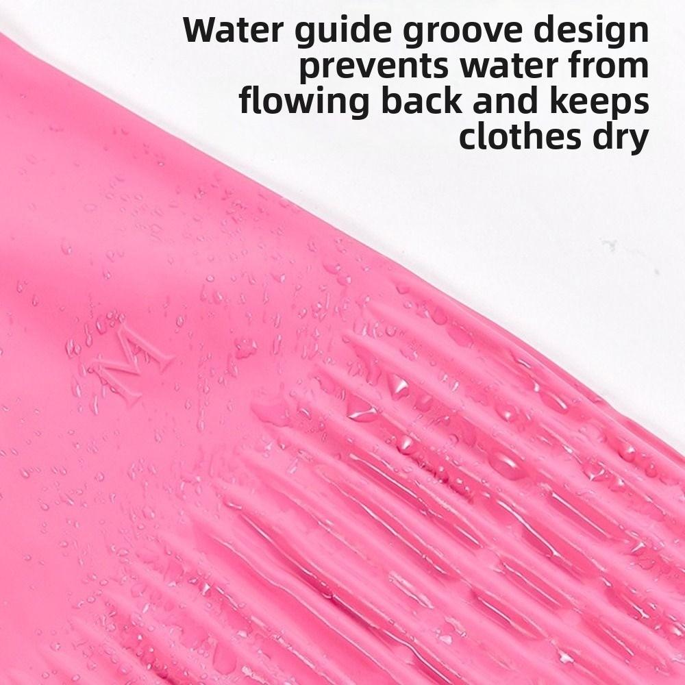Pink Dishwashing Gloves Thickened Kitchen Gloves Durable Cleaning Gloves  Household Cleaning