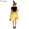 Western Carnival Adult Costume Witch Irregular Skirt Dress Set Holiday Party Witch Show Costume