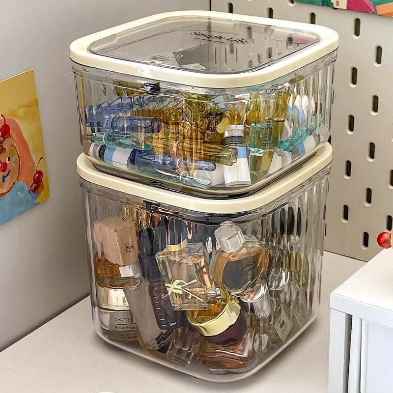 The Transparent Desktop of The Essence Storage Box Is A Shelf for CosmeticsSkin Care Samples and Small Sundries