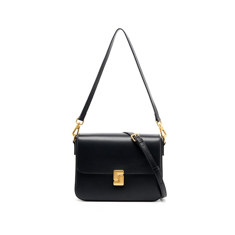 Leather Women's Bag Fashionable and Versatile Design Messenger Bag Women's Shoulder Underarm Bag