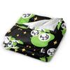 Cute Duolingos Owl Blankets Flannel Duo Warm Throw Blanket for Home Couch Bed Rug