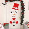 Self Adhesive Holiday Window Clings Christmas Snowman Stickers, DIY Decorative Emoticon Stickers for Party Supplies, Glass Waterproof Peel and