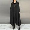 ZANZEA Lässige Damen-Overalls mit Umlegekragen und langen Ärmeln