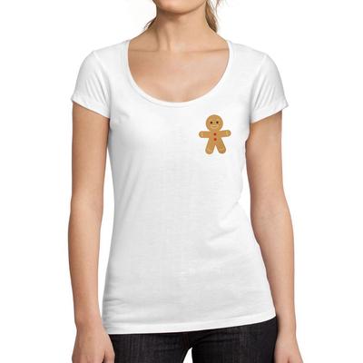 Femme Graphique Petit Biscuit T-Shirt Noel Cadeau Idees Tee