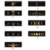 Tarot Cards Stand Wood Holder Moon Phases Altar Base Moon Shape and Rectangle Cards Holder for Witch Divinations Tools